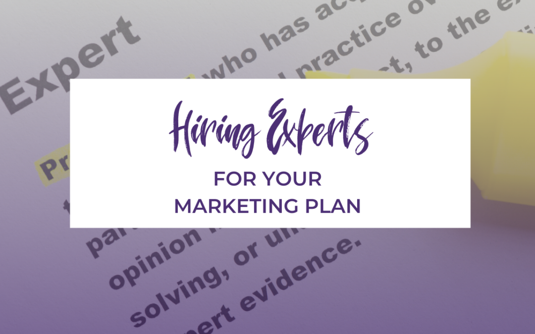 Hiring Experts For Your Marketing Plan